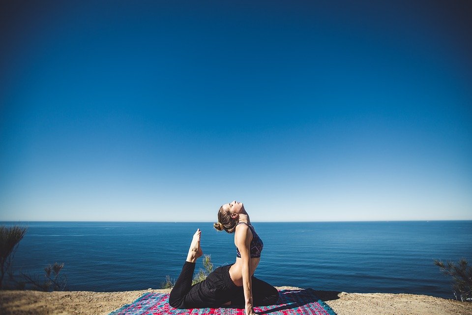 yoga on the coast