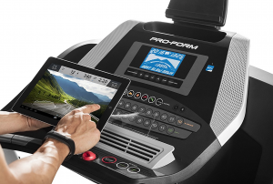 ProForm 705 CST Treadmill console, tablet and controls