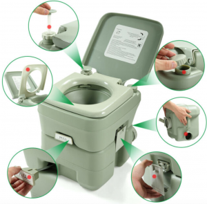 how portable camping toilets work