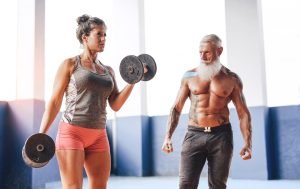 aged man and woman